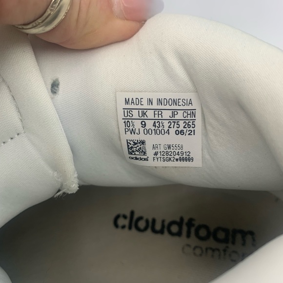 ADIDAS Cloudfoam High Tops Size 10.5 - Picture 7 of 7